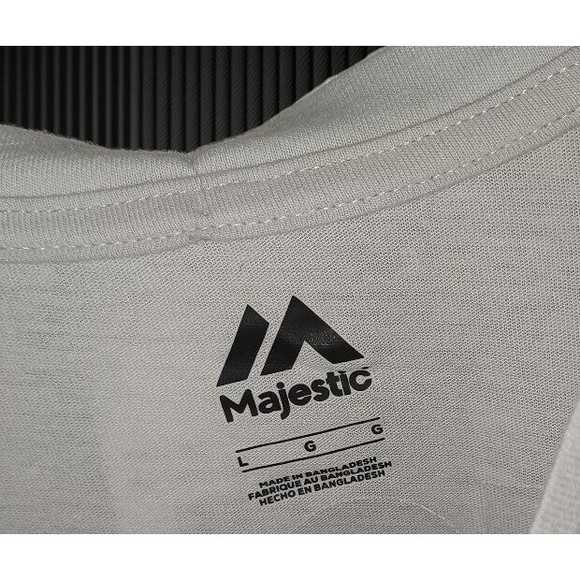 MLB White Sox Genuine Gray Mens LG Majestic Collection Chicago Tee T-Shirt NEW - Picture 6 of 7
